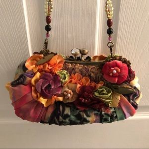NWOT Mary Frances Flower Purse